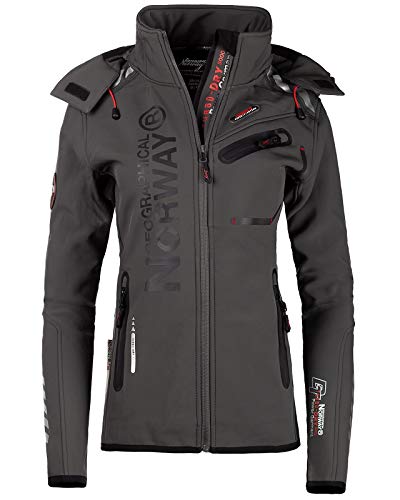 Geographical Norway Damen Softshell Freizeit Jacke Dark-Grey/Black M von Geographical Norway