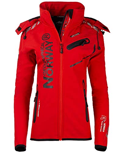 Geographical Norway Damen Softshell Freizeit Jacke red XL von Geographical Norway