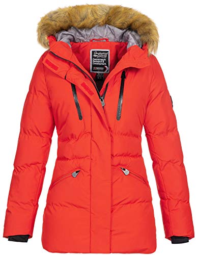 Geographical Norway Damen Jacke Winterparka Crown Fellkapuze red L von Geographical Norway