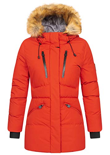 Geographical Norway Damen Jacke Winterparka Crown Fellkapuze red S von Geographical Norway