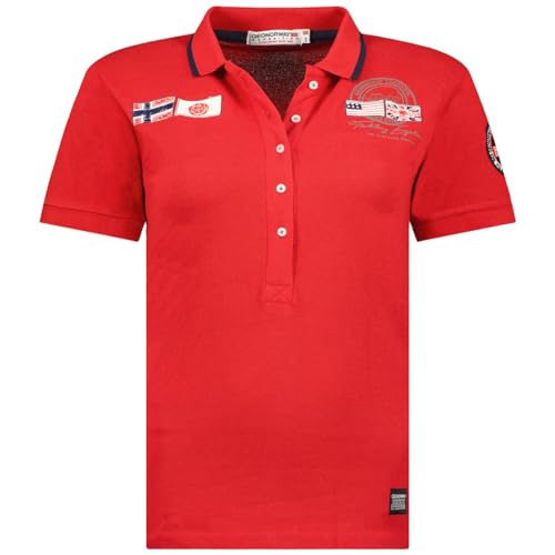 Geographical Norway Damen Karma Lady Polo Shirt, Rot, M von Geographical Norway