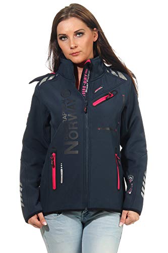 Geographical Norway Damen Softshell Jacke G-ROSE - NAVY/F.PINK - L/3 von Geographical Norway
