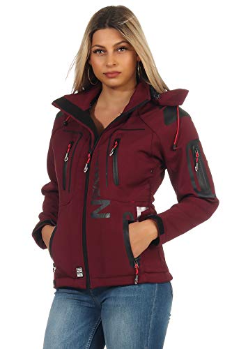 Geographical Norway Damen Softshell Jacke G-TANSY - BURGUNDY - M/2 von Geographical Norway
