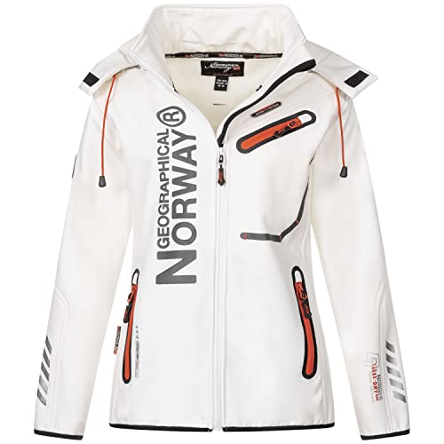 Geographical Norway Damen Softshell Jacke Rein Weiss XXL von Geographical Norway