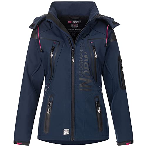 Geographical Norway Damen Softshell Jacke Tislande Navy XL von Geographical Norway