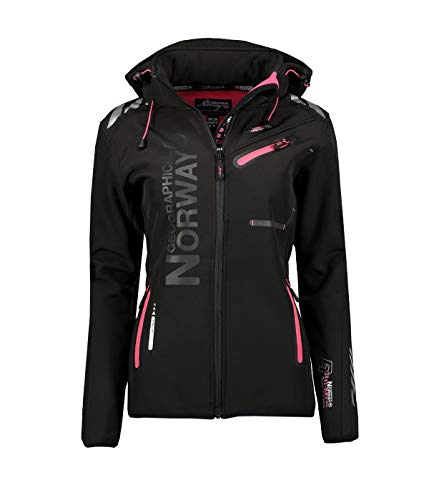 Geographical Norway Damen Softshelljacke Reine Black/Fluo pink L von Geographical Norway