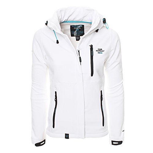 Geographical Norway Damen TEHOUDA Lady ASSORT A Sweatjacke, Weiß (White), Medium (Herstellergröße: 2) von Geographical Norway