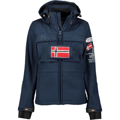 Geographical Norway Damen Tilsitt Lady Softshell, Marine, 46 von Geographical Norway