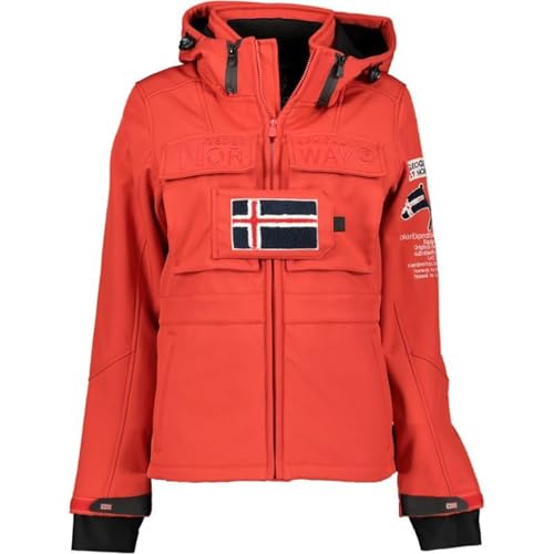Geographical Norway Damen Tilsitt Lady Softshell, Rot, 42 von Geographical Norway