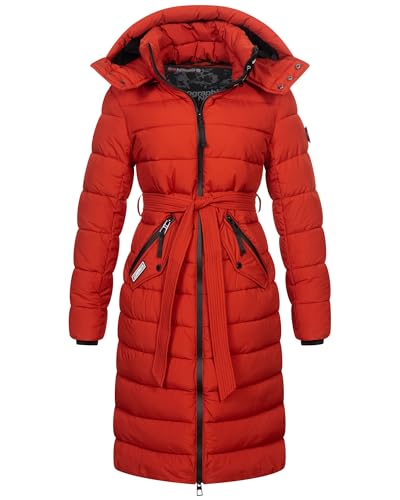 Geographical Norway Damen Winter Jacke Mantel Parka Steppjacke Steppmantel Wintermantel, Farbe:Red Ochre, Größe:M 38 von Geographical Norway