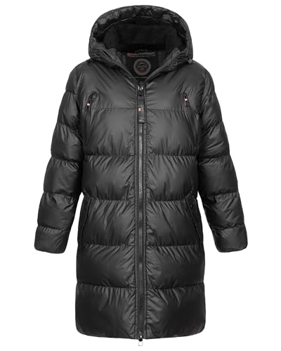 Geographical Norway Damen Winter Jacke Mantel Parka Steppjacke Steppmantel Wintermantel, Farbe:Schwarz, Größe:M 38 von Geographical Norway