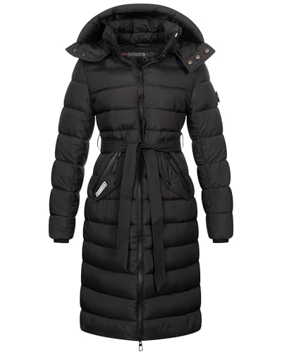 Geographical Norway Damen Winter Jacke Mantel Parka Steppjacke Steppmantel Wintermantel, Farbe:Schwarz, Größe:M 38 von Geographical Norway