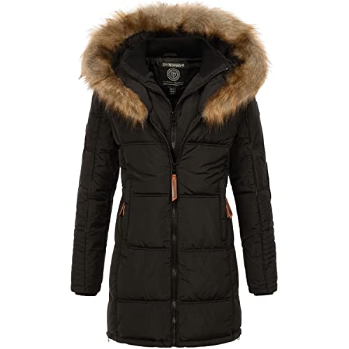 Geographical Norway Damen Winterjacke mit UD Beanie Beauti Black M von Geographical Norway