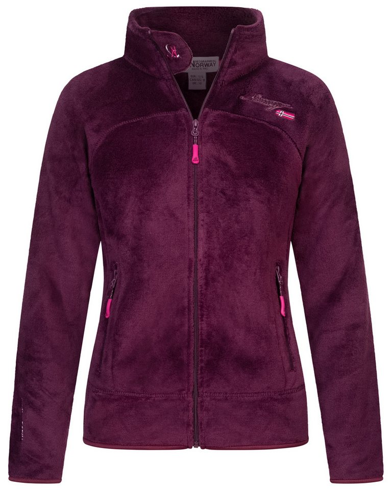 Geographical Norway Fleecejacke Damen Teddy Fleece Jacke Herbst Winter Jacke Sweater Übergangsjacke von Geographical Norway