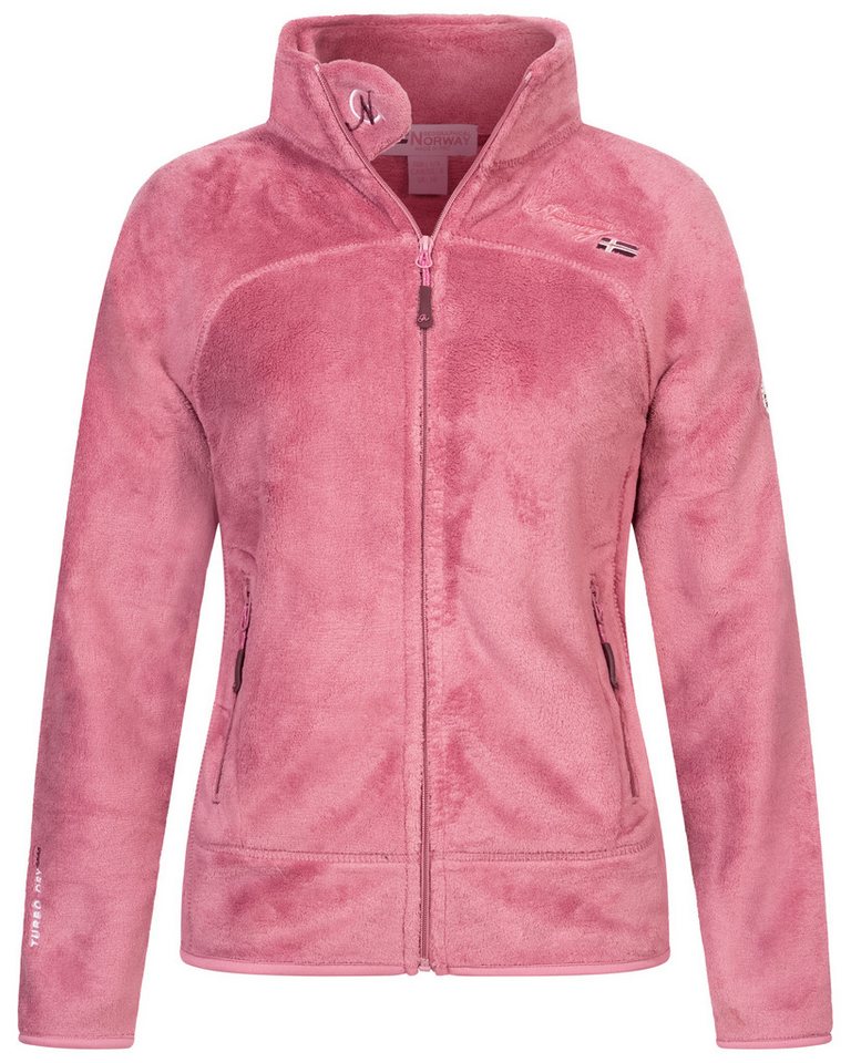 Geographical Norway Fleecejacke Damen Teddy Fleece Jacke Herbst Winter Jacke Sweater Übergangsjacke von Geographical Norway