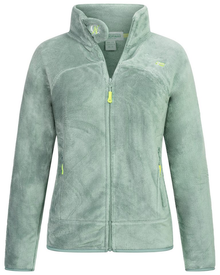Geographical Norway Fleecejacke Damen Teddy Fleece Jacke Herbst Winter Jacke Sweater Übergangsjacke von Geographical Norway