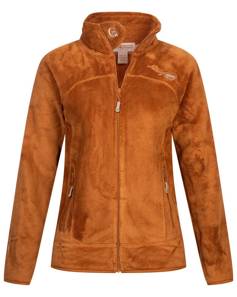 Geographical Norway Fleecejacke Damen Teddy Fleece Jacke Herbst Winter Jacke Sweater Übergangsjacke von Geographical Norway