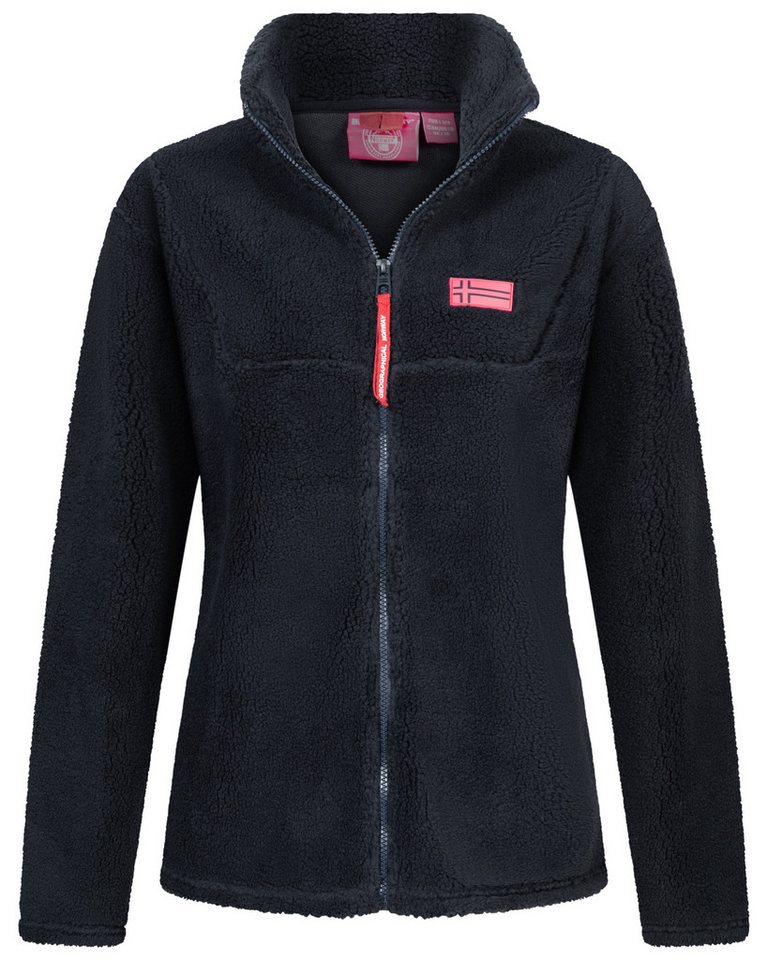 Geographical Norway Fleecejacke Damen Teddy Fleece Jacke Herbst Winter Jacke Sweater Übergangsjacke von Geographical Norway