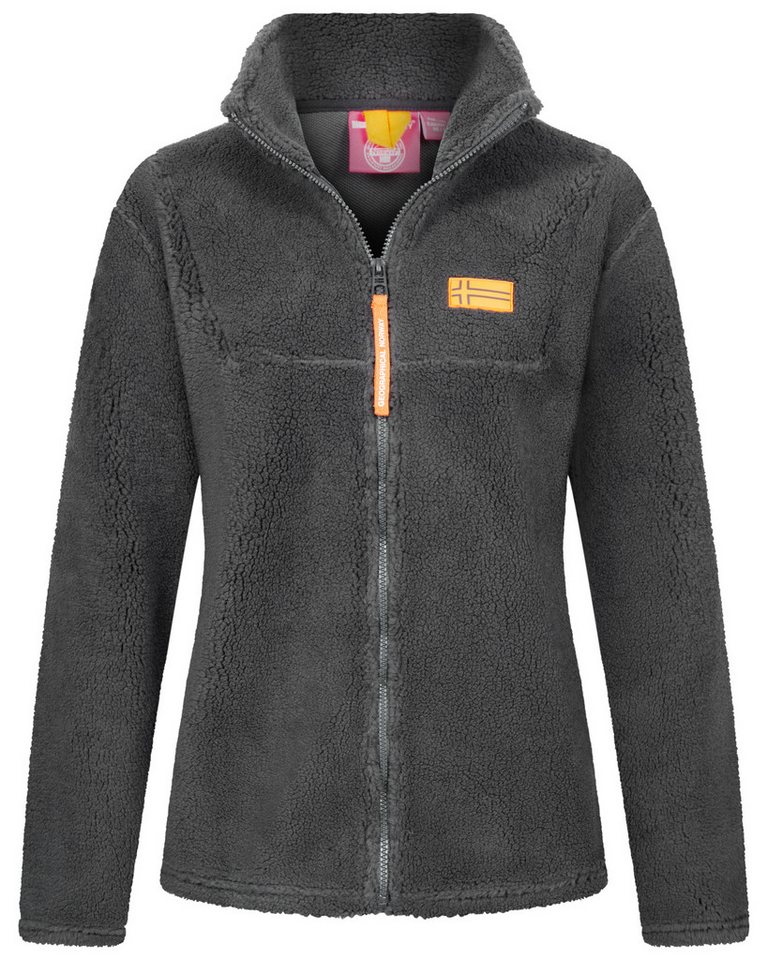 Geographical Norway Fleecejacke Damen Teddy Fleece Jacke Herbst Winter Jacke Sweater Übergangsjacke von Geographical Norway