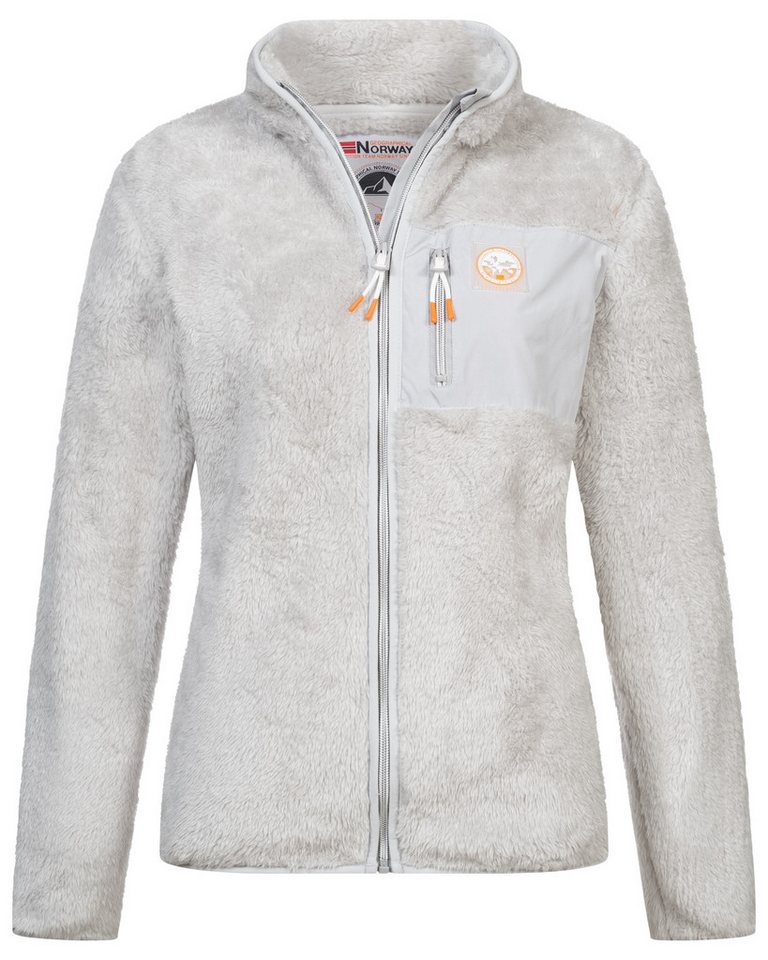 Geographical Norway Fleecejacke Damen Teddy Fleece Jacke Herbst Winter Jacke Sweater Übergangsjacke von Geographical Norway