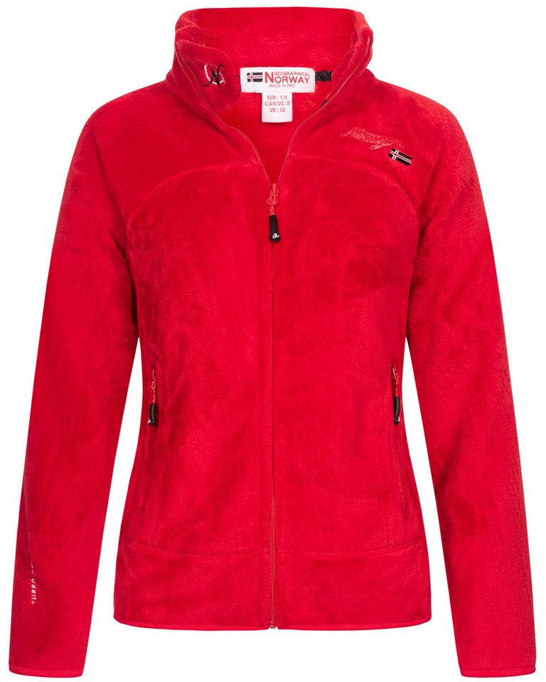 Geographical Norway Fleecejacke Damen Teddy Fleece Jacke Herbst Winter Jacke Sweater Übergangsjacke von Geographical Norway