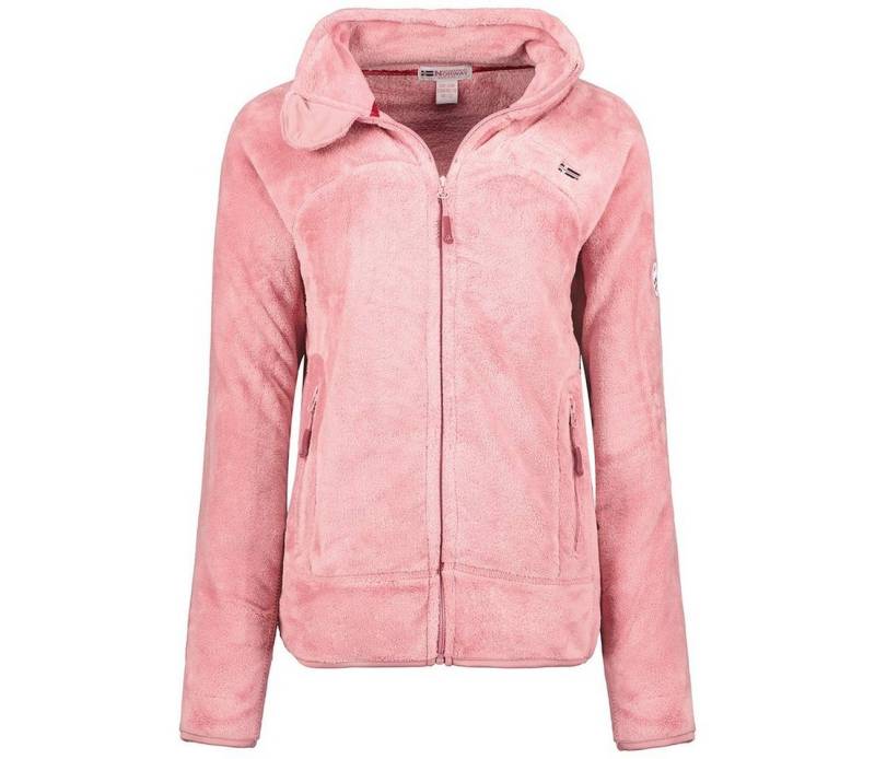 Geographical Norway Fleecejacke Geographical Norway Damen Fleecejacke Teddy Fleece Winter Jacke mit Stehkragen, in Unifarbe, kuschelig von Geographical Norway