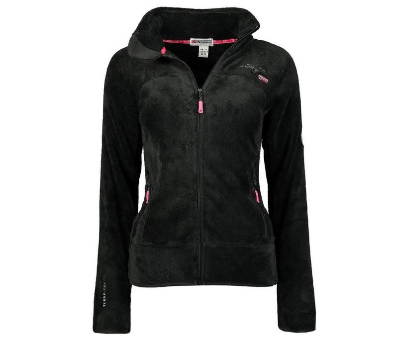 Geographical Norway Fleecejacke Geographical Norway Damen Fleecejacke Teddy Fleece Winter Jacke mit Stehkragen, in Unifarbe, kuschelig von Geographical Norway
