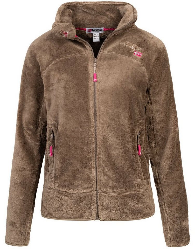 Geographical Norway Fleecejacke Damen Teddy Fleece Jacke Herbst Winter Jacke Sweater Übergangsjacke von Geographical Norway