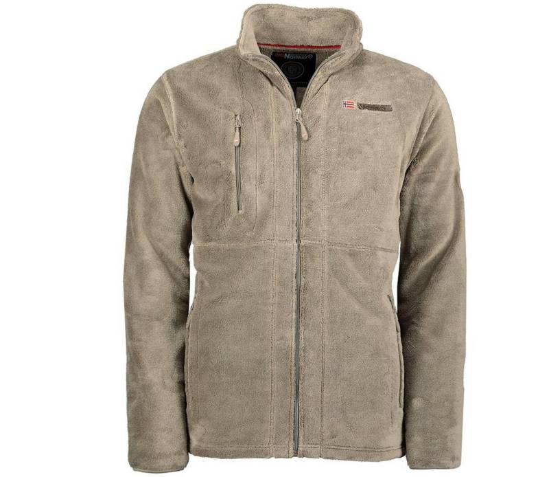 Geographical Norway Fleecejacke Herren Fleecejacke Outdoor Freizeit Jacke Fleece flauschig und warm auch in Großen Größen erhältlich, in Unifarbe, mit Stehkragen von Geographical Norway