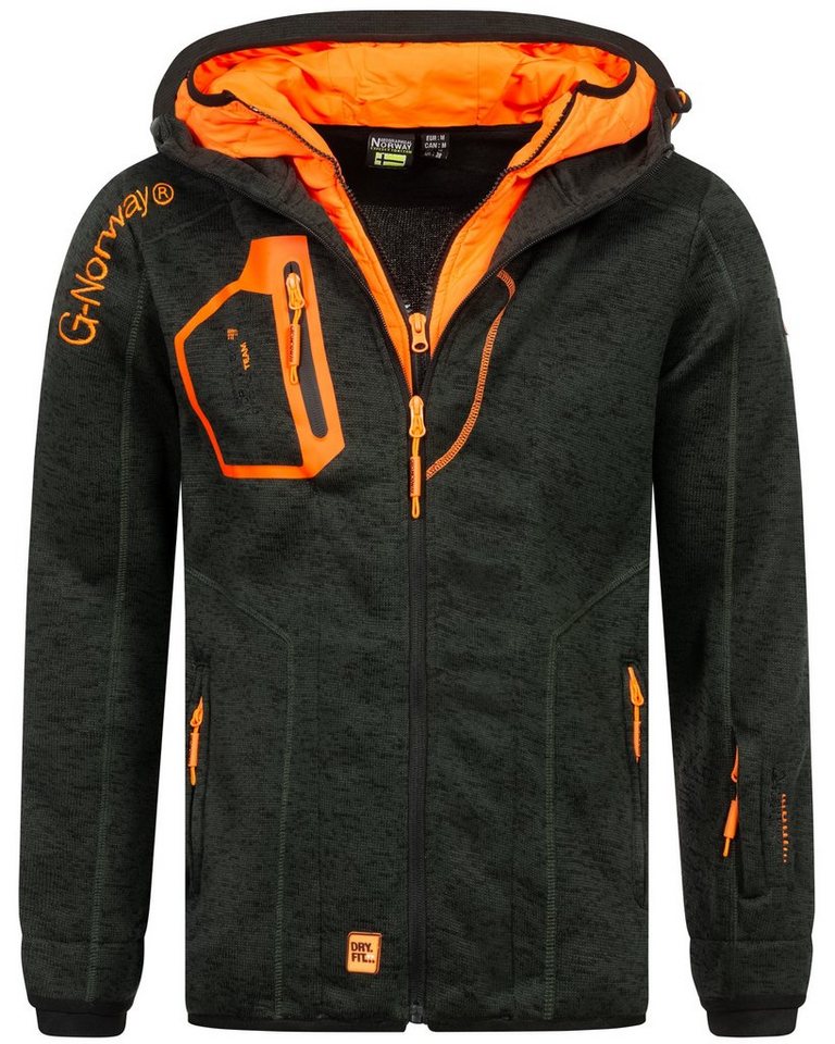 Geographical Norway Fleecejacke Herren Herbst Winter Fleece Jacke Sweat Jacke Übergangs Jacke von Geographical Norway