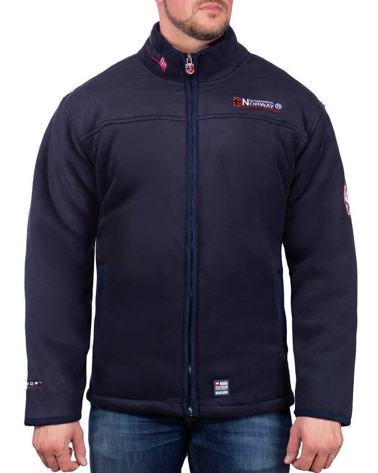 Geographical Norway Fleecejacke Herren Outdoor Jacke baubolt Navy - Dark-grey S mit Stehkragen Geographical Norway Fleecejacke Herren Outdoor Jacke baubolt Navy - Dark-grey S mit Stehkragen von Geographical Norway