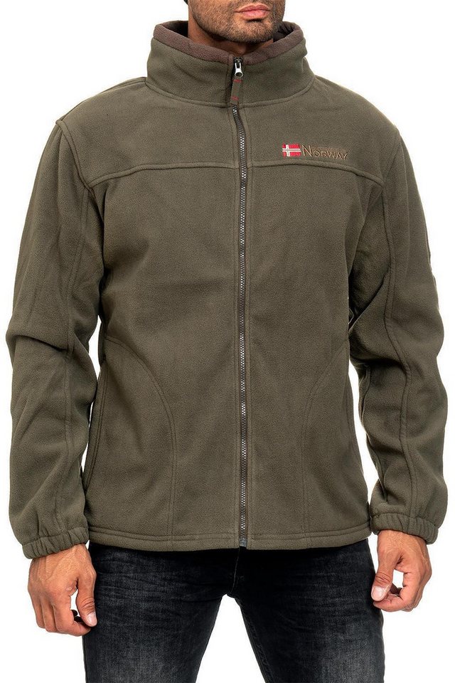 Geographical Norway Fleecejacke Herren Regular Fit Jacke batamazonie Khaki XL mit eingelassener Kapuze Geographical Norway Fleecejacke Herren Regular Fit Jacke batamazonie Khaki XL mit eingelassener Kapuze von Geographical Norway