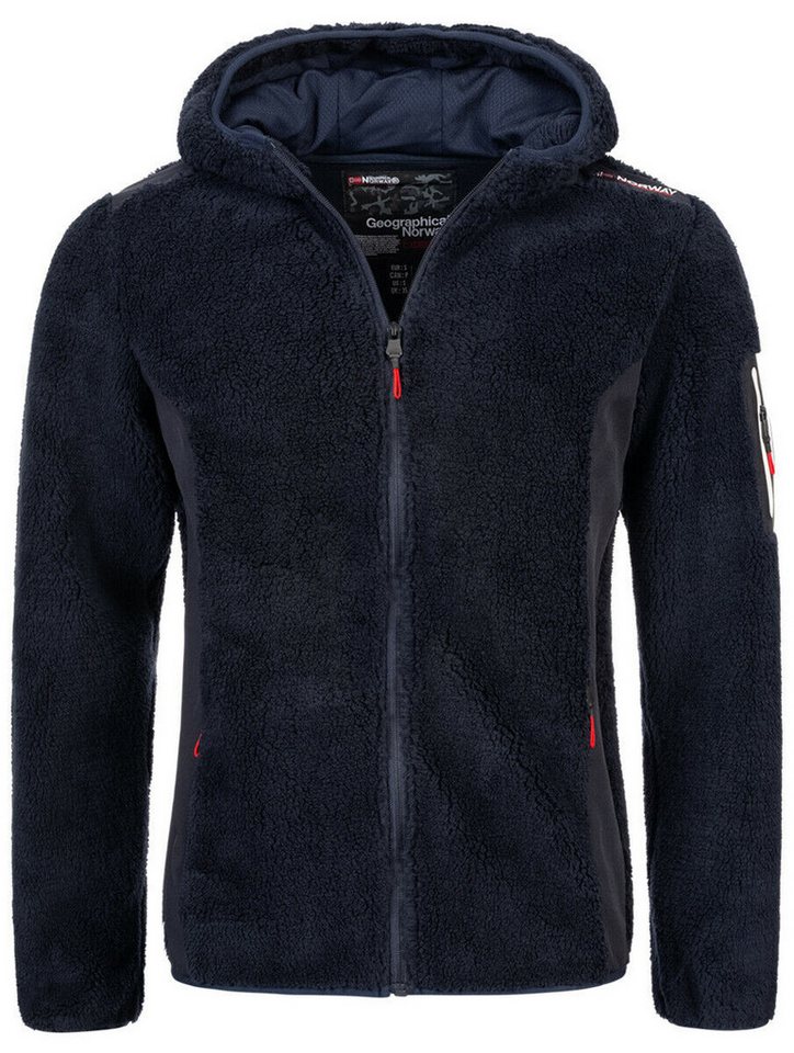 Geographical Norway Fleecejacke Herren Teddy Fleece Winterjacke Jacke Outdoor Übergangs Softshell MIX von Geographical Norway