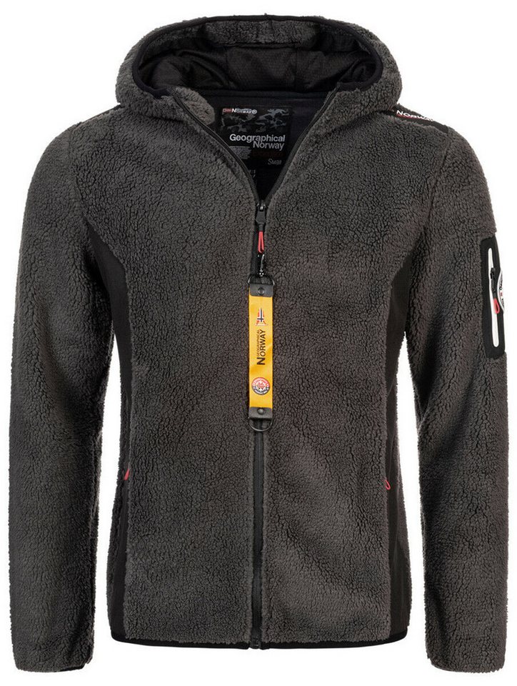Geographical Norway Fleecejacke Herren Teddy Fleece Winterjacke Jacke Outdoor Übergangs Softshell MIX von Geographical Norway
