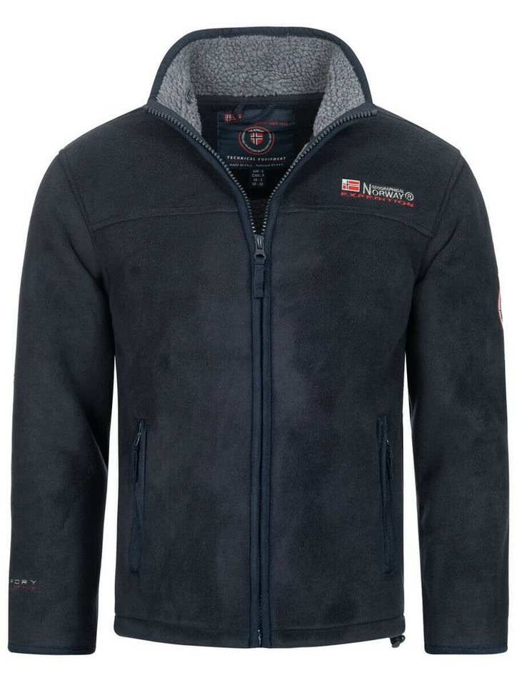 Geographical Norway Fleecejacke Herren Fleece Warm PolarFleece Teddyfell Futter Winter Jacke Outdoor von Geographical Norway