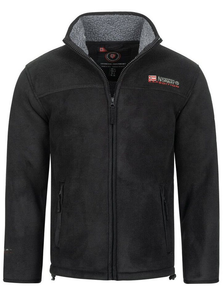 Geographical Norway Fleecejacke Herren Fleece Warm PolarFleece Teddyfell Futter Winter Jacke Outdoor von Geographical Norway