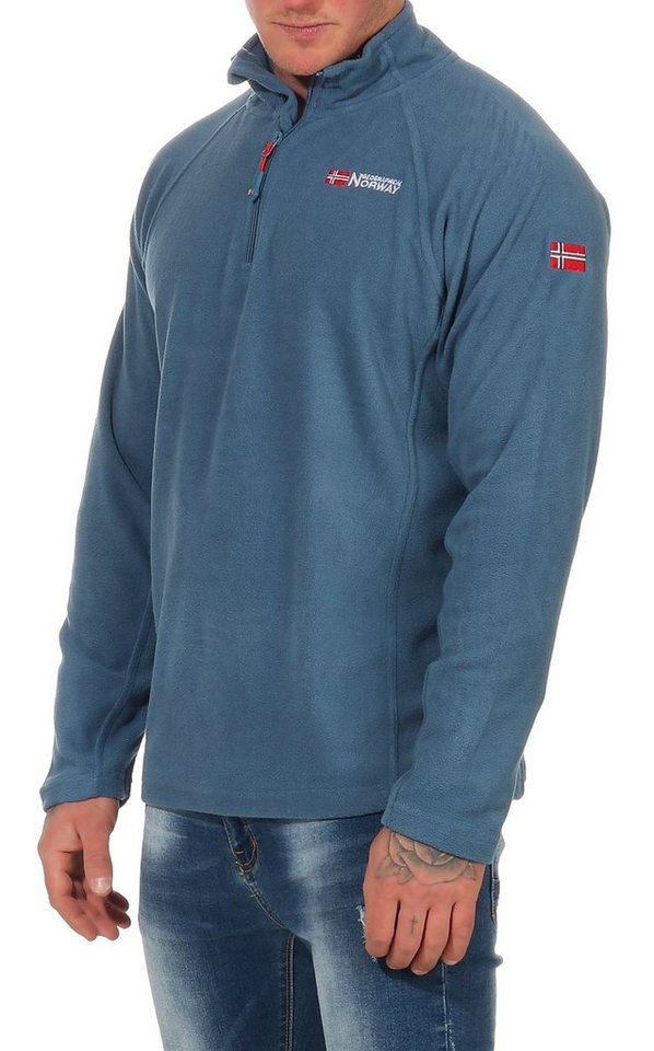 Geographical Norway Fleecepullover Herren leichte Micro Fleece überzieh Pullover Ultraleicht auch in Großen Größen erhältlich von Geographical Norway