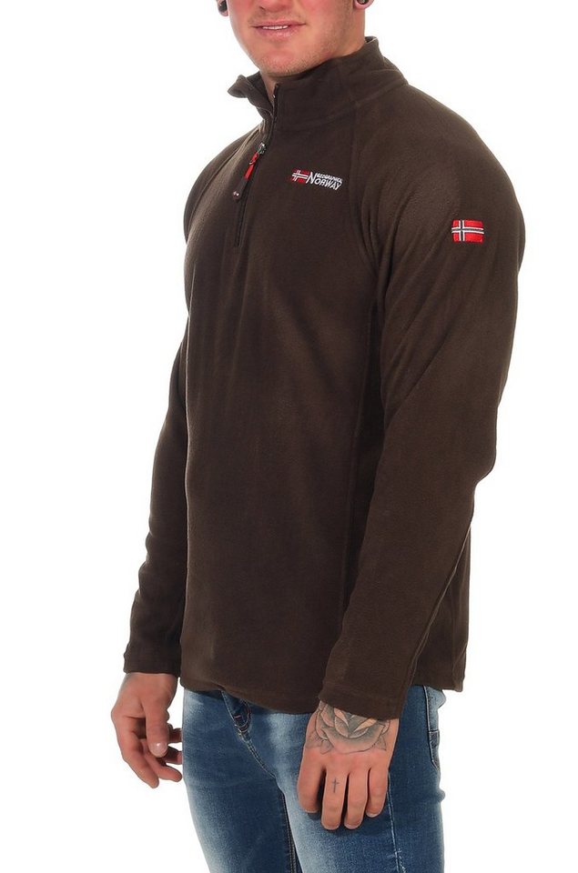 Geographical Norway Fleecepullover Herren leichte Micro Fleece überzieh Pullover Ultraleicht auch in Großen Größen erhältlich von Geographical Norway