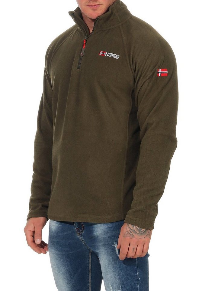 Geographical Norway Fleecepullover Herren leichte Micro Fleece überzieh Pullover Ultraleicht auch in Großen Größen erhältlich von Geographical Norway