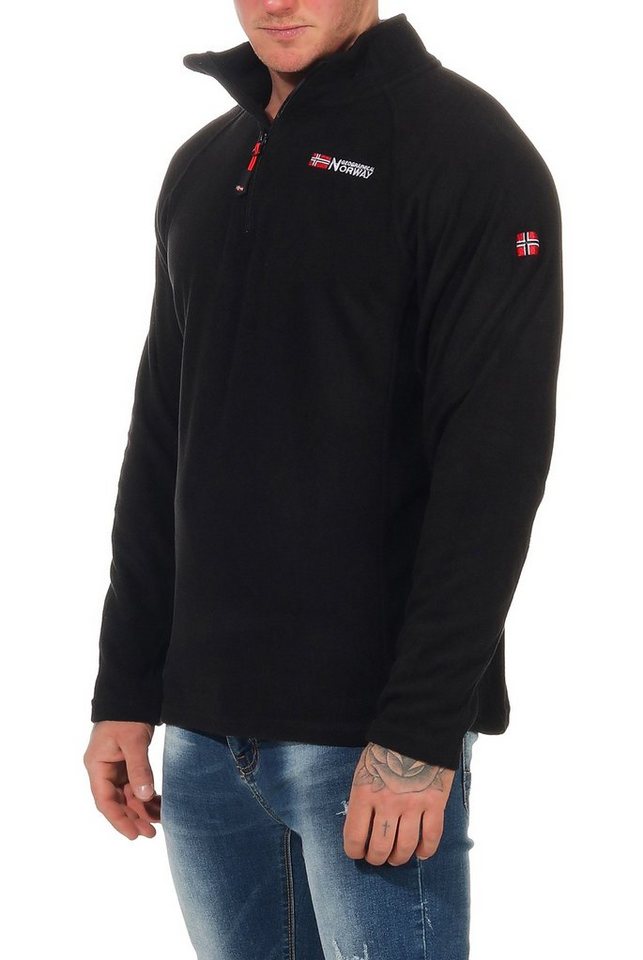 Geographical Norway Fleecepullover Herren leichte Micro Fleece überzieh Pullover Ultraleicht auch in Großen Größen erhältlich von Geographical Norway