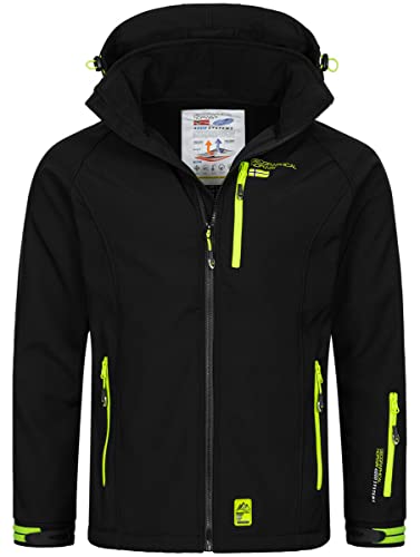 Geographical Norway Frühlings Jacke Softshell Jacke Windbreaker Übergangsjacke Regen Frühlings Production H-H, Farbe:Schwarz, Größe:XL von Geographical Norway