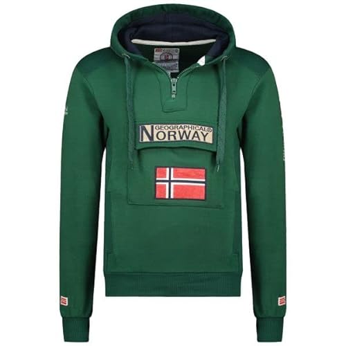 Geographical Norway GYMCLASS Damen Sweatshirt, Dunkelgrün, XL von Geographical Norway