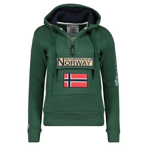 Geographical Norway - GYMCLASS Herren Sweatshirt, Dunkelgrün, Large von Geographical Norway