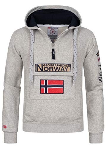 Geographical Norway Herren Pullover Gymclass Blended Grey XXL von Geographical Norway