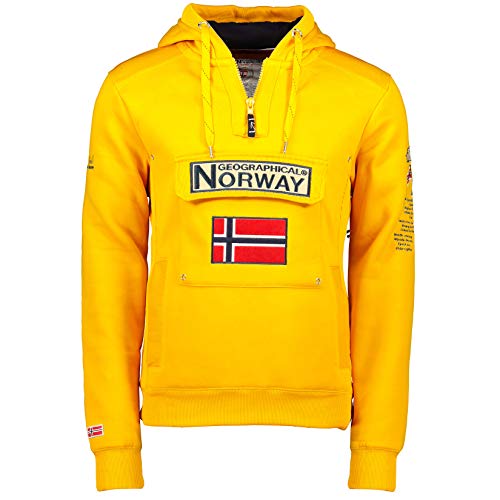 Geographical Norway - GYMCLASS Herren Sweatshirt, senfgelb, XL von Geographical Norway