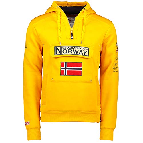 Geographical Norway - GYMCLASS Herren Sweatshirt, senfgelb, XXL von Geographical Norway