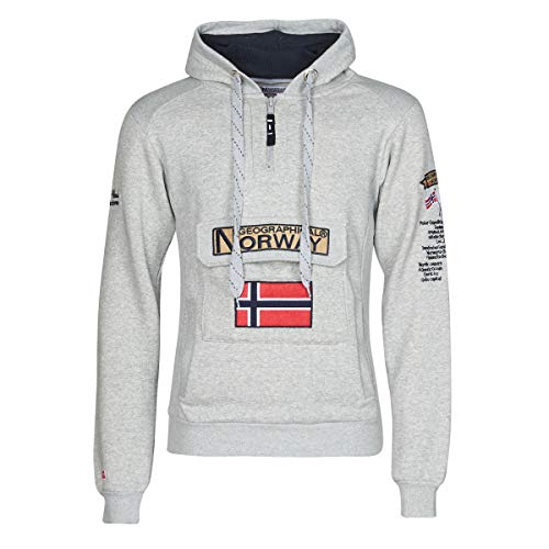 Geographical Norway Herren Pullover Gymclass Blended Grey XL von Geographical Norway