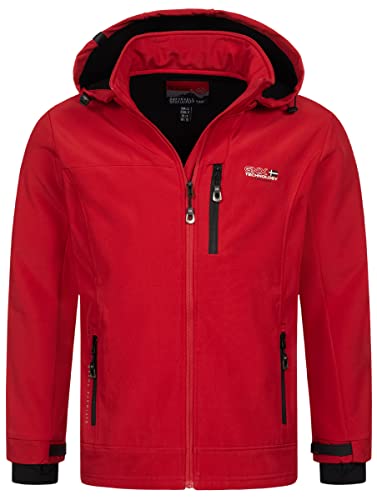 Geographical Norway Herbst Frühlings Jacke Softshell Jacke Outdoor Regen Übergangs Jacke, Farbe:Rot, Größe:M 48 von Geographical Norway