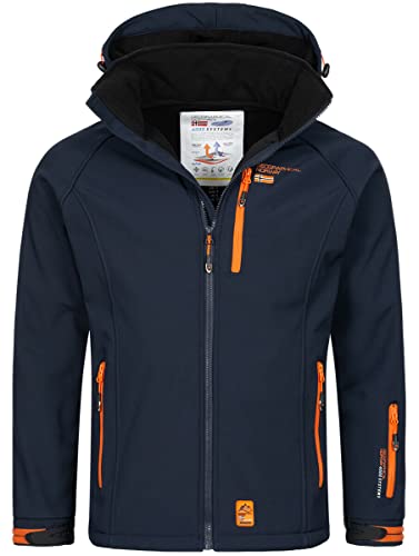 Geographical Norway Frühlings Jacke Softshell Jacke Windbreaker Übergangsjacke Regen Frühlings Production H-H, Farbe:Navy, Größe:XXL von Geographical Norway