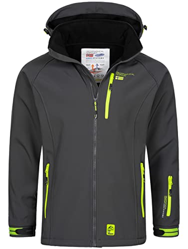 Geographical Norway Herbst Winter Jacke Softshell Jacke Windbreaker Übergangsjacke Regen Production H-H, Farbe:Dunkelgrau, Größe:XXL Geographical Norway Herbst Winter Jacke Softshell Jacke Windbreaker Übergangsjacke Regen Production H-H, Farbe:Dunkelgrau, Größe:XXL von Geographical Norway